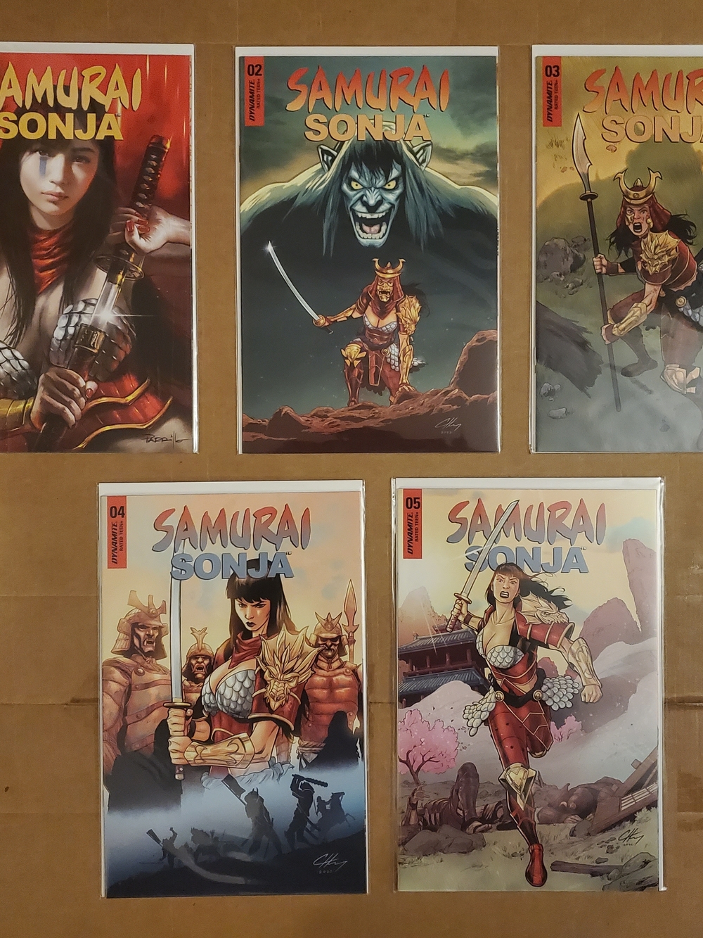 Samurai Sonja #1-5 complete set Dynamite 2022 samurai daughter vs warlord Oni NM